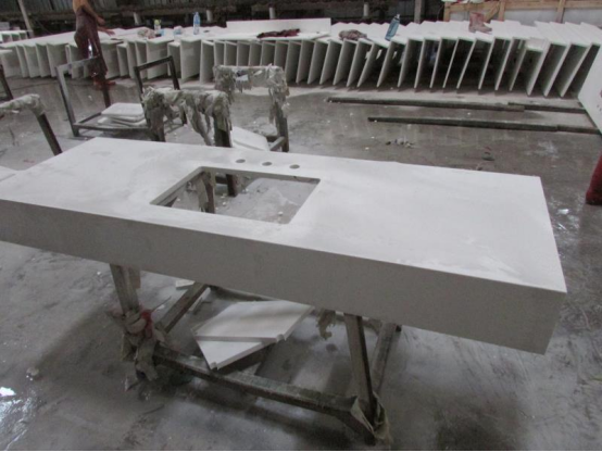 Sparkling White Quartz Kitchen Countertops TRQ001 Sparkling White Quartz Kitchen Countertops TRQ001